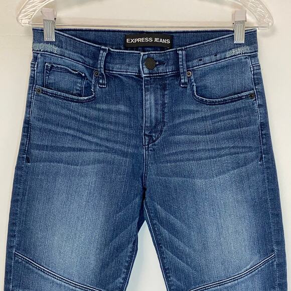 Express Jeans Legging Criss-Cross Knee Design - Picture 2 of 8